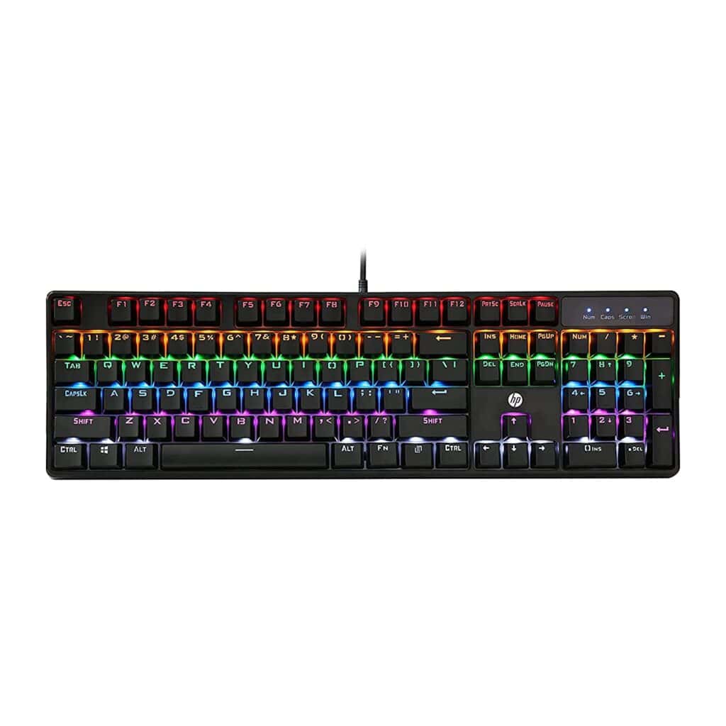 HP GK320 wired full size RGB gaming keyboard