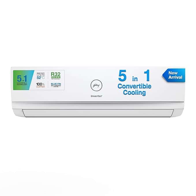 Godrej 1.5 Ton 3 Star 5 in 1 Inverter AC
